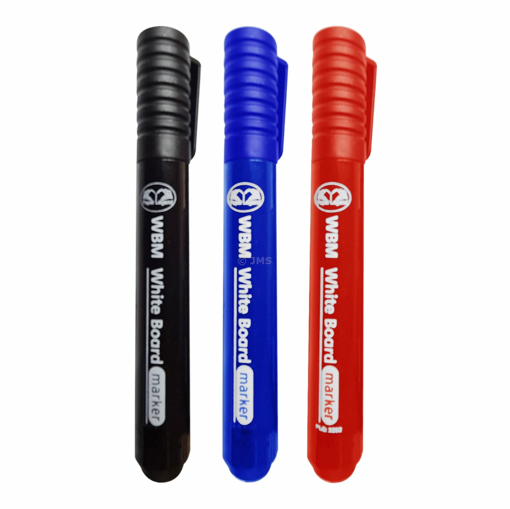 [Box of 1000] BLACK Whiteboard Markers Dry Wipe Marker Pens Low Odour Ink Smooth Writing for Home Office School