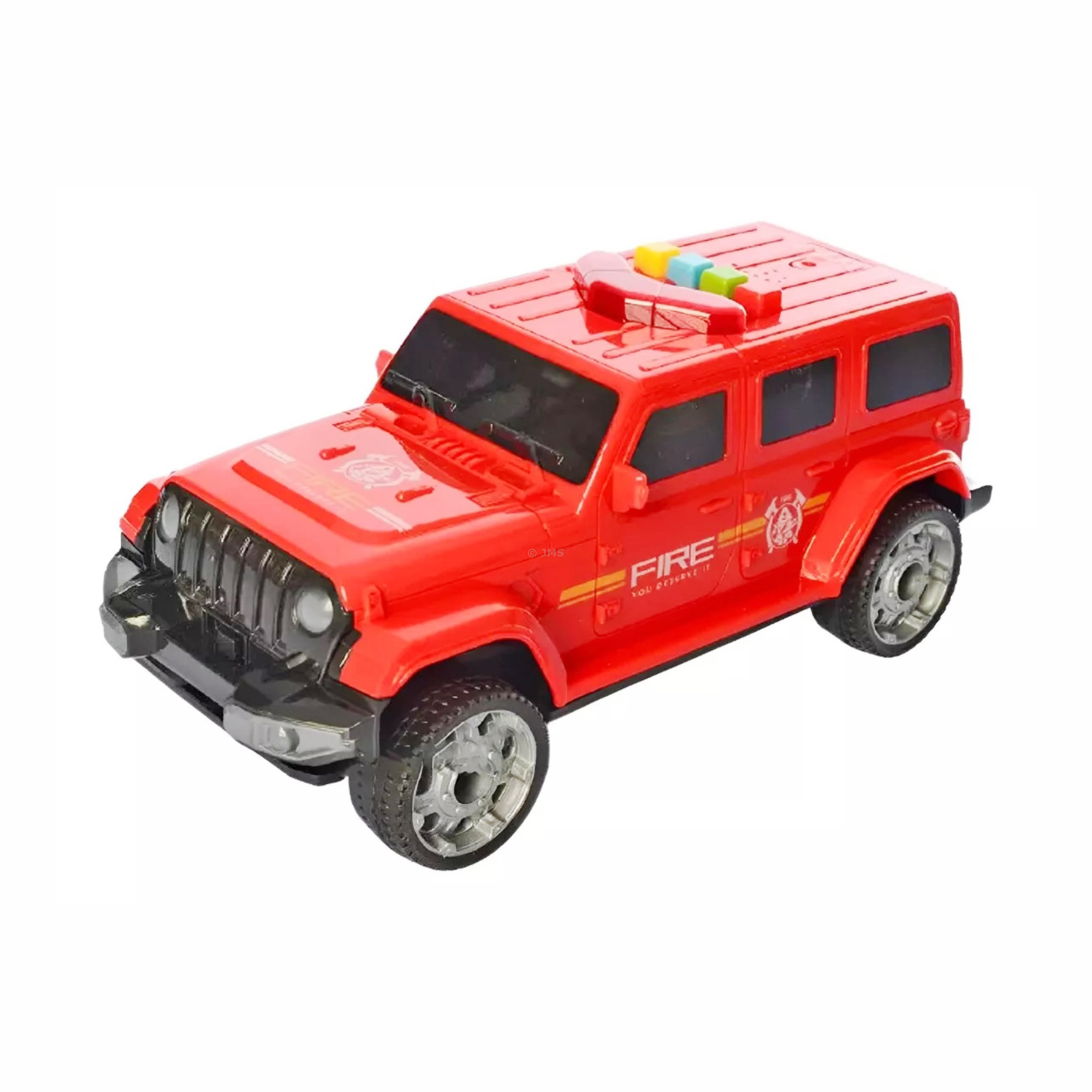 30cm Fire Truck 2-in-1 Storage Truck Playset with Try Me Siren Sound