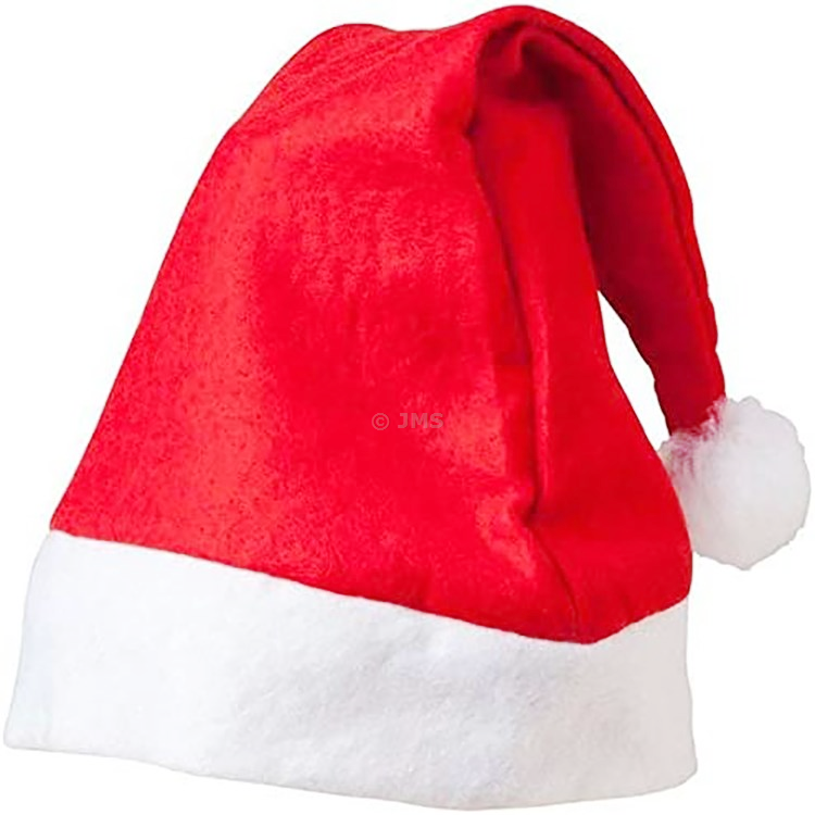 288 pcs Christmas Santa Hat Unisex Adult Kids Felt Father Cap Xmas Office Fun Party Events Fancy Costume Accessories