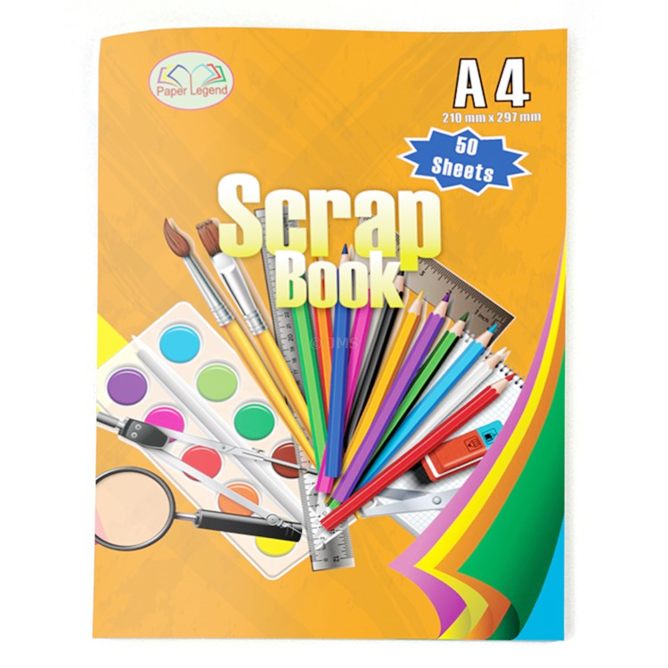 A4 Scrapbook 50 Sheets Art Craft Family Keepsake Photo Album Front Cover Card Book