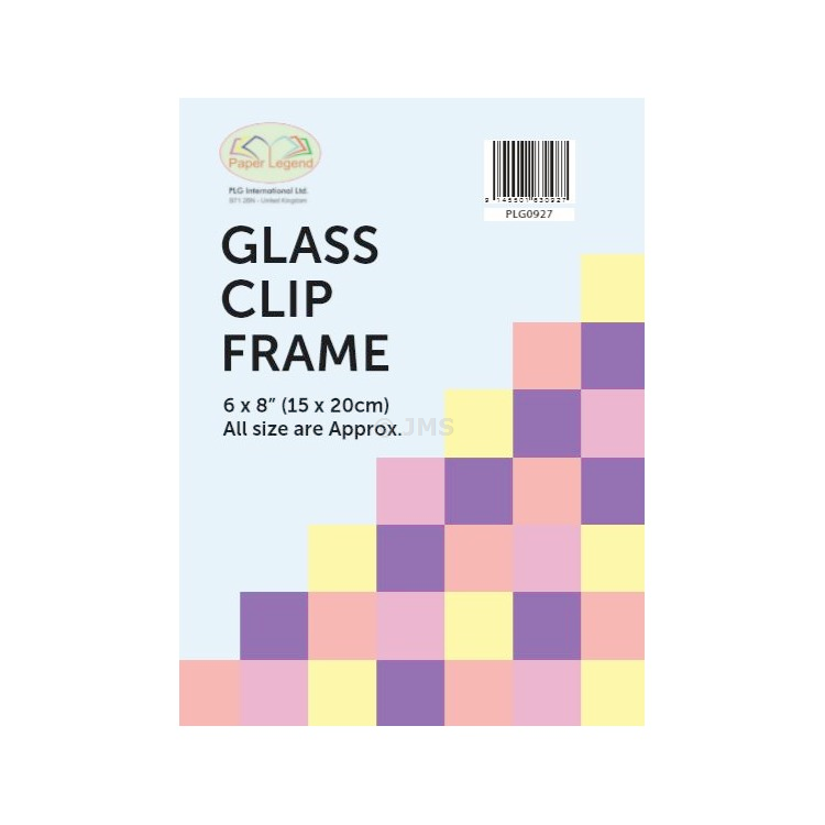 15x20cm 6"x8" Glass Clip Frame Frameless Photo Frame Wall Mountable 