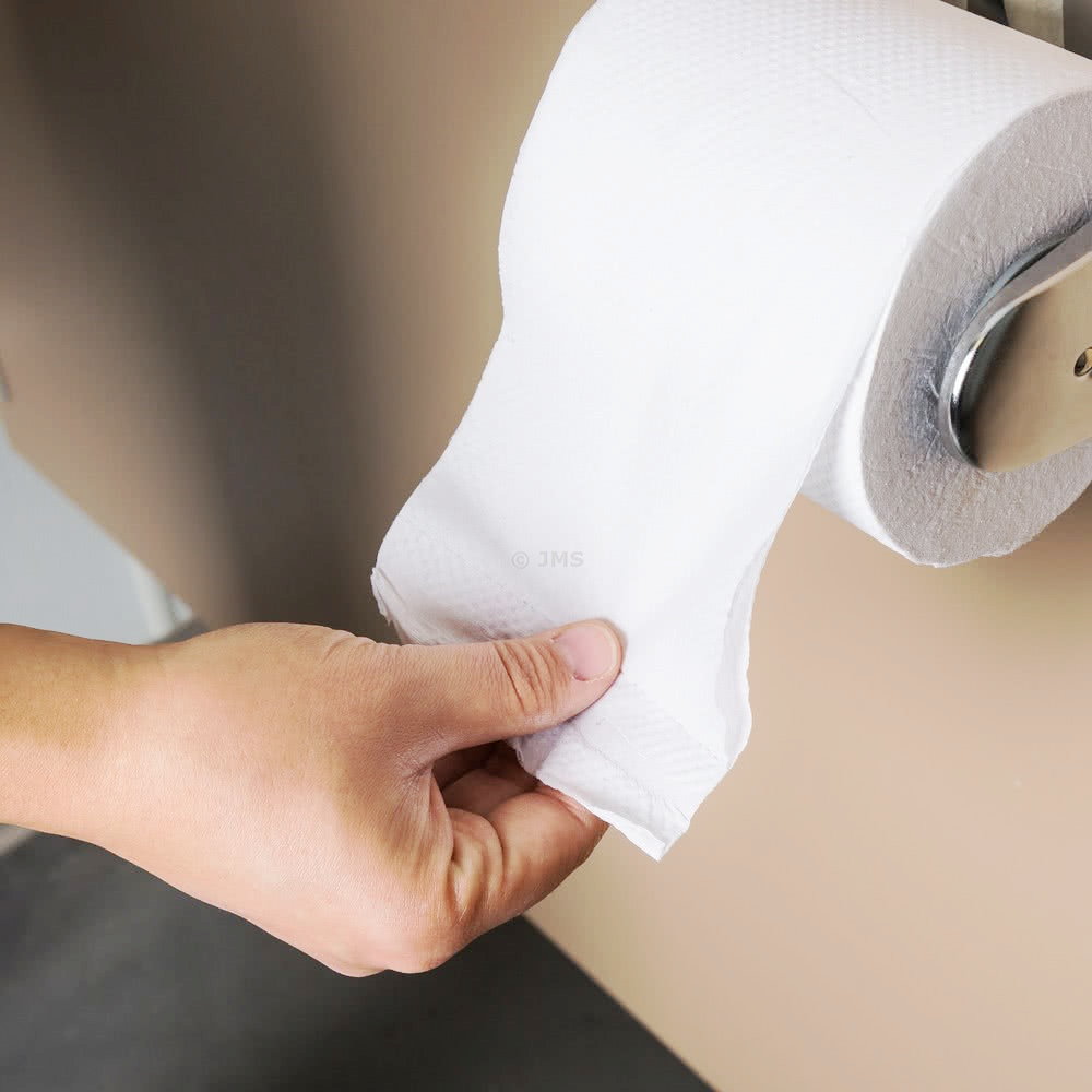 Toilet Rolls (2 Ply, 34gsm Paper, 22M x 10cm, White, 220 Pulls) : 72 Units