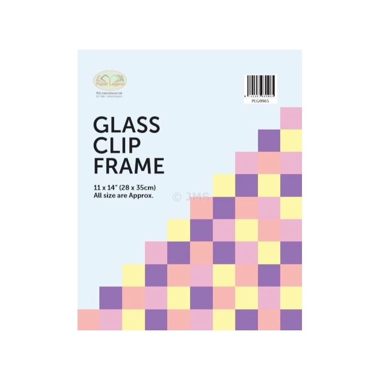 11 x14  [28x35cm] Glass Clip Frame Frameless Photo Poster Frame Wall Mountable Landscape Portrait Home Office