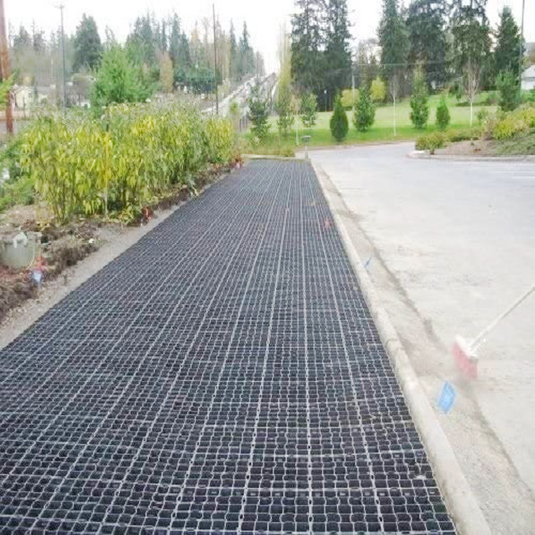 16 x Grass Grids Black Plastic Paver Base Greenhouse Deck Path Turf Lawn Gravel Shed Garden