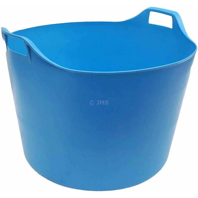 75L SKY BLUE Flexi Tub Extra Large Flexible Storage Builders Bucket Home Garden Animal Feed Storage