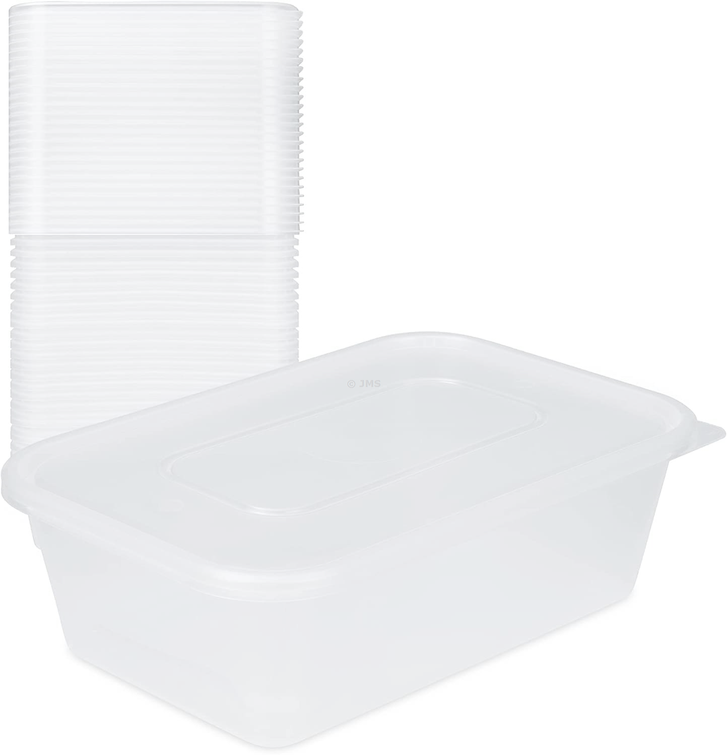Plastic Food Containers with Lids - Takeaway - Microwave - Freezer Safe -  Boxes