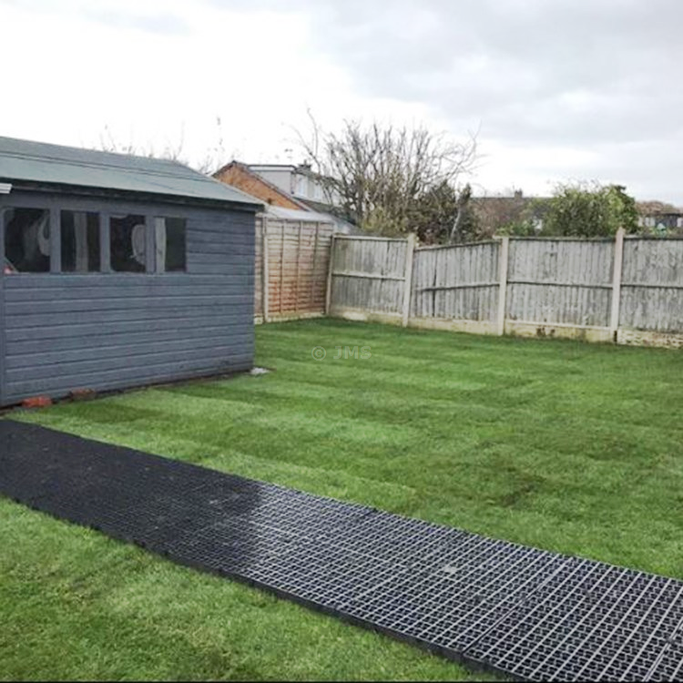 28 x Grass Grids Black Plastic Paver Base Greenhouse Deck Path Turf Lawn Gravel Shed Garden