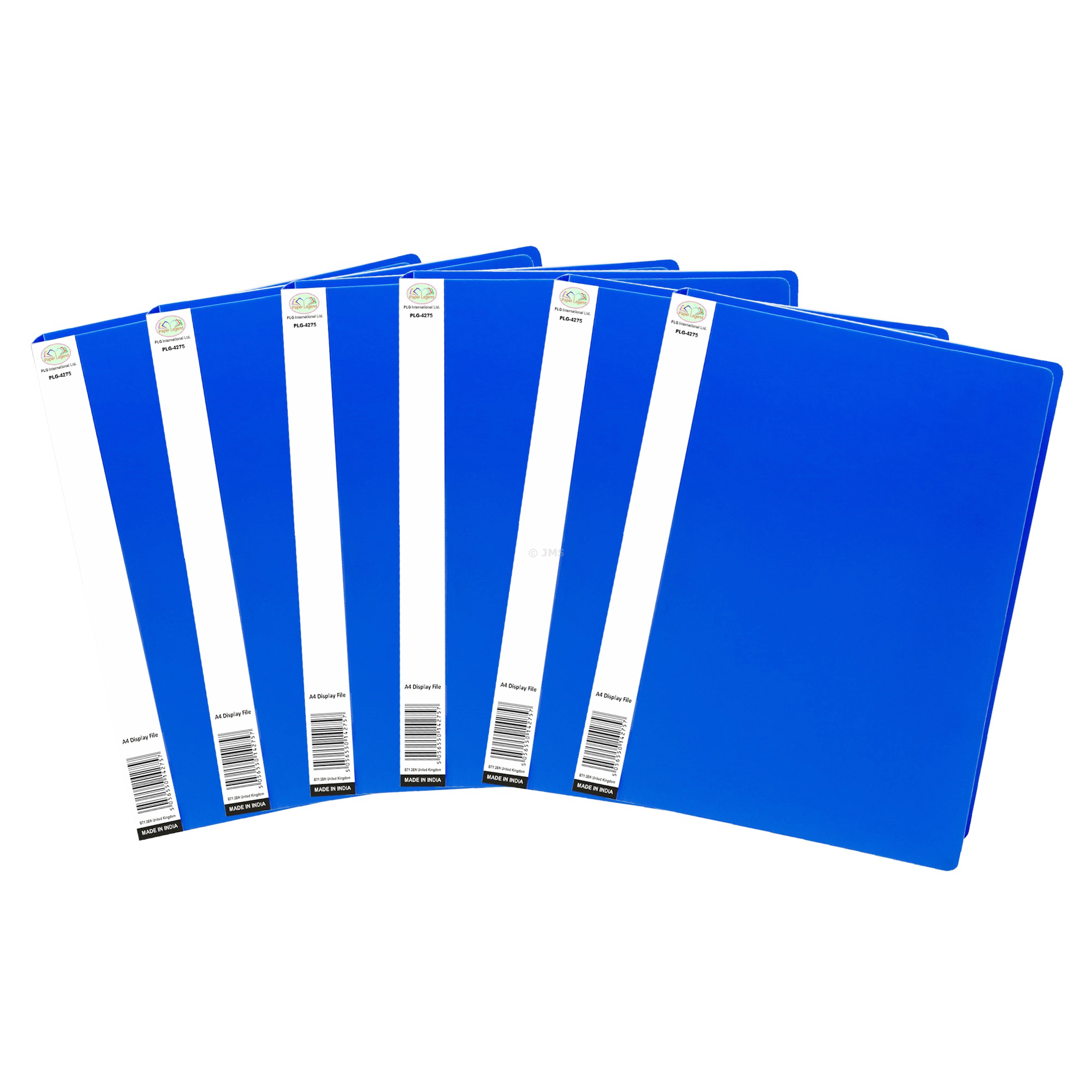[Set of 6] A4 Display File Blue 20 Pockets (40 View) Portfolio Project Presentation Book Home School Office