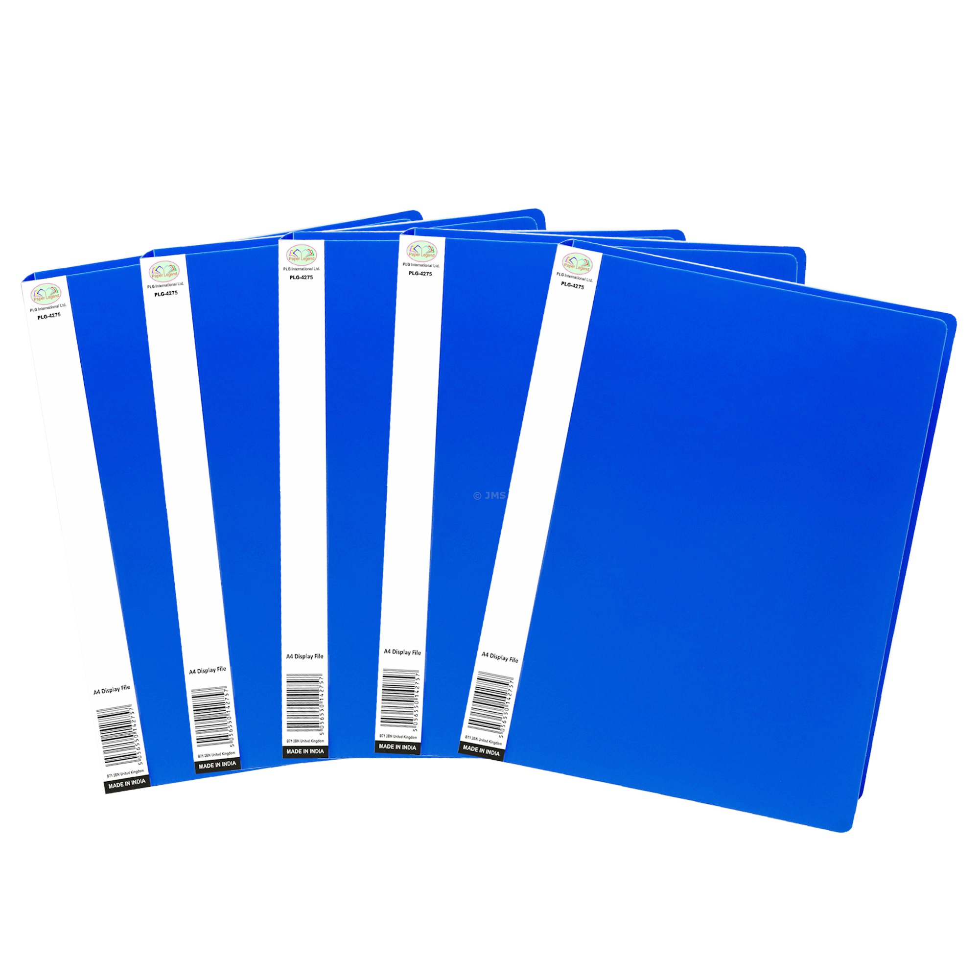 [Box of 50] A4 Display File Blue 20 Pockets (40 View) Portfolio Project Presentation Report Files Book Home School Office
