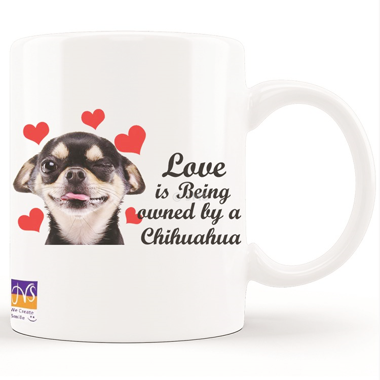 Chihuahua Dog Mugs Coffee Tea Mug Pet Lover Novelty Gift Home Office - Love Is Being Owned By A Chihuahua