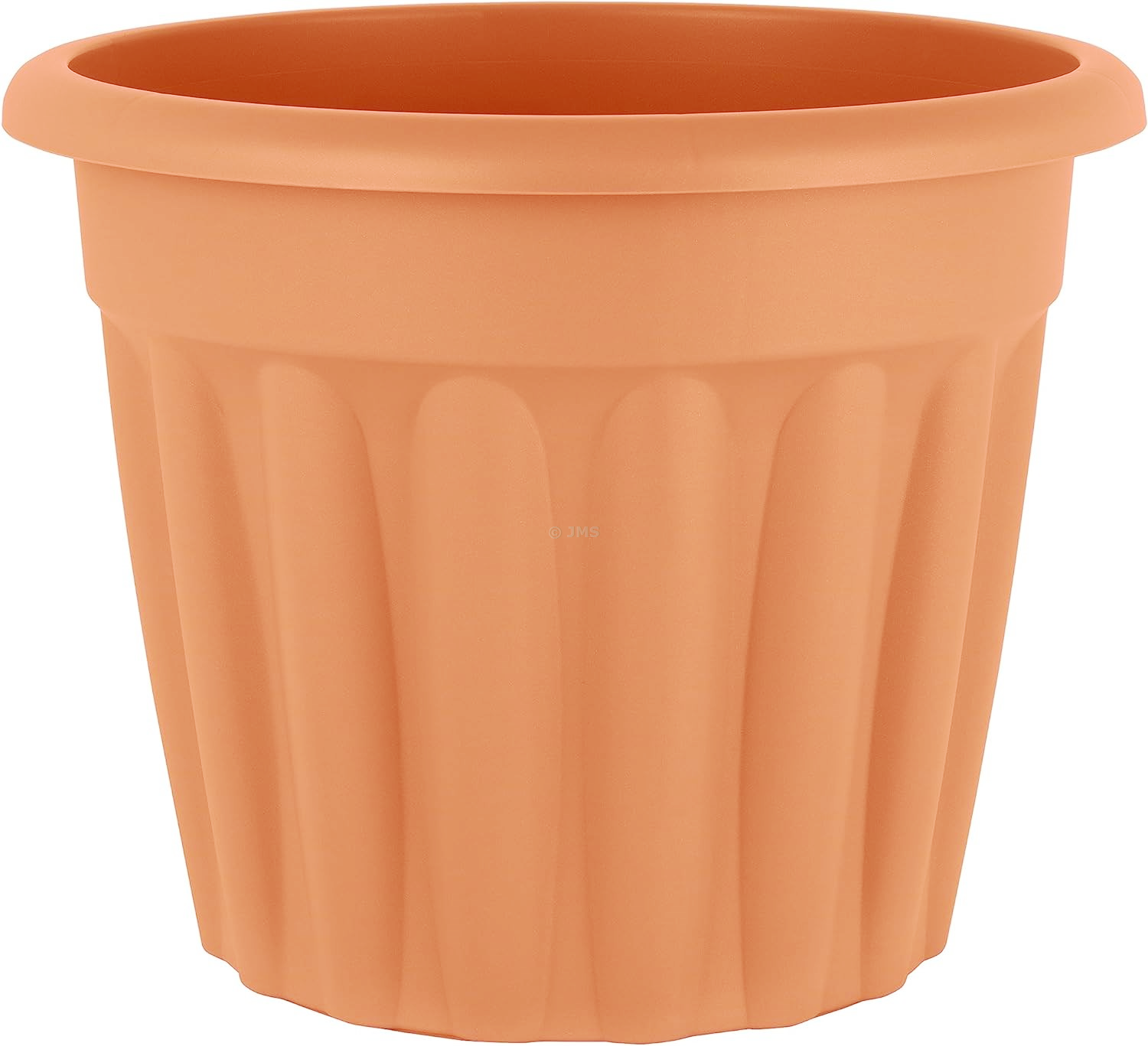 Large 50cm Round Garden Planter (42 Litres) Terracotta Home Office Cafe Restaurant - Made in Britain