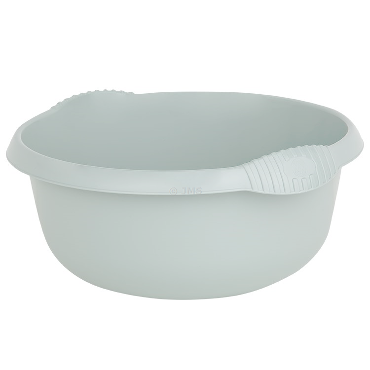 Casa 36cm Washing Up Round Bowl Silver Sage 10L Capacity Integral Handles Home Kitchen Sink Basin