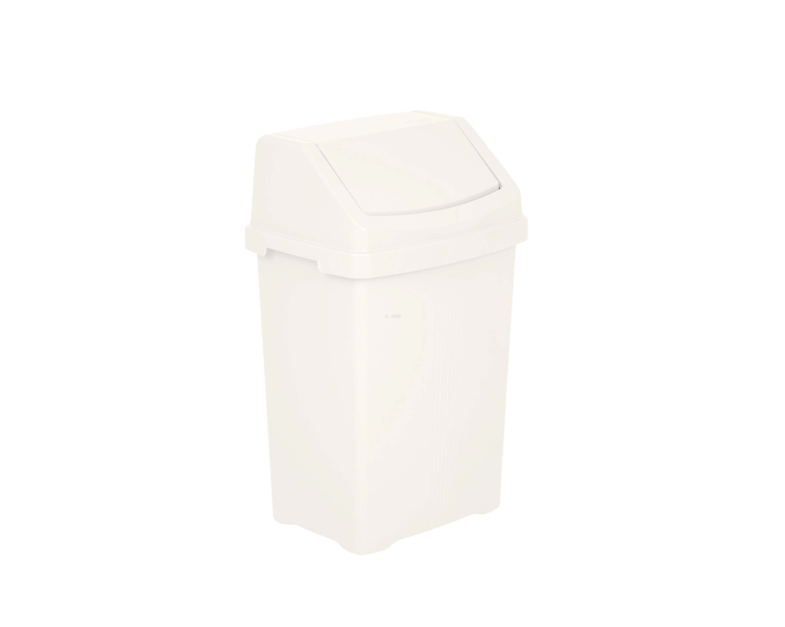 Casa 25L Swing Bin Refused Waste Dustbin Rubbish Home Office Bathroom - Soft Cream