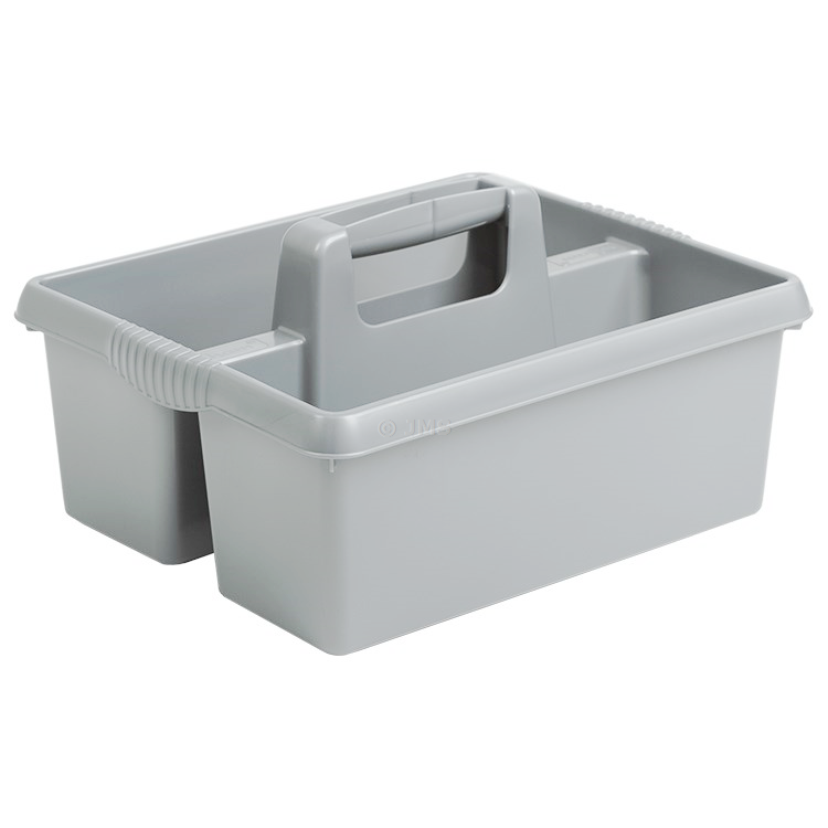 SILVER - Kitchen Tidy / Cleaning Caddy Organiser Tote Tray 5L Capacity Home Workshop