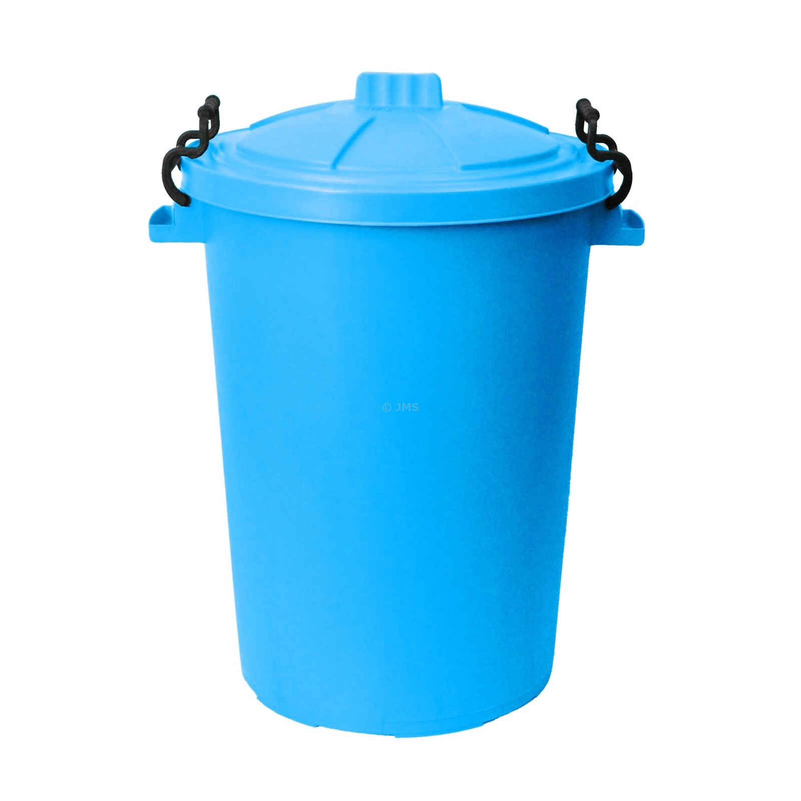 50L SKY BLUE Dustbin Clip Lock Lid Trash Waste Bin Home Garden Animal Feed Storage Rubbish Refuse Bin