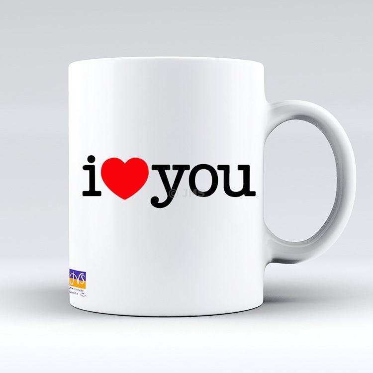 Valentine's Day Mugs Ceramic Tea Coffee Funny Cute Mug Gift for Your Loved Ones -  iloveyou 