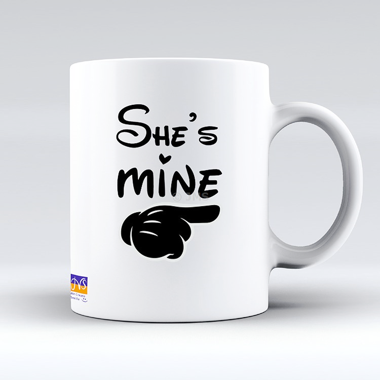 Valentine's Day Mugs Ceramic Tea Coffee Funny Cute Mug Gift for Your Loved Ones -  SHE'S MINE 