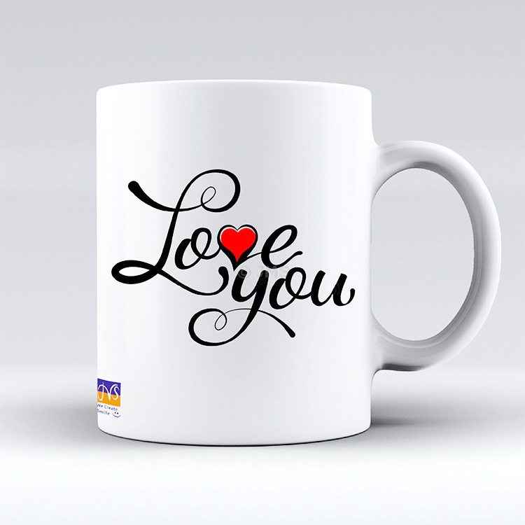 Valentine's Day Mugs Ceramic Tea Coffee Funny Cute Mug Gift for Your Loved Ones -  Love You 
